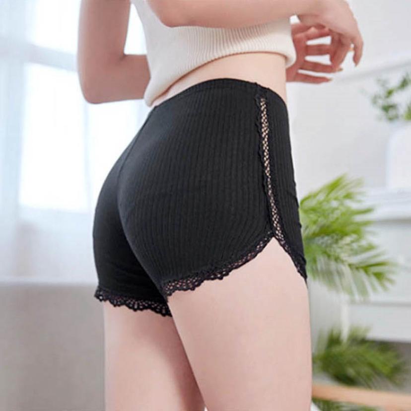 여성 데일리 면 스판 시스루 레이스 속바지 편한 속치마
