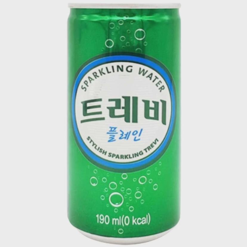 롯데 트레비 플레인 190ml x 30캔 - 무설탕 탄산수