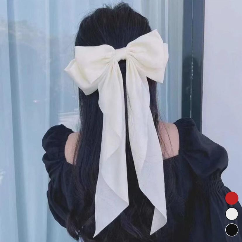 여성 웨딩 스냅 왕 빅 리본 헤어핀 - 대형 머리핀 추천