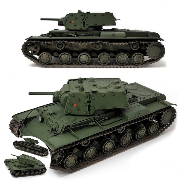 프라모델놀이 모형조립 1대35 소비에트 연방 KV-1s 에크라나미 프라모델