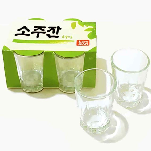소주잔 4p 미니잔 투명소주잔 유리소주잔 유리잔