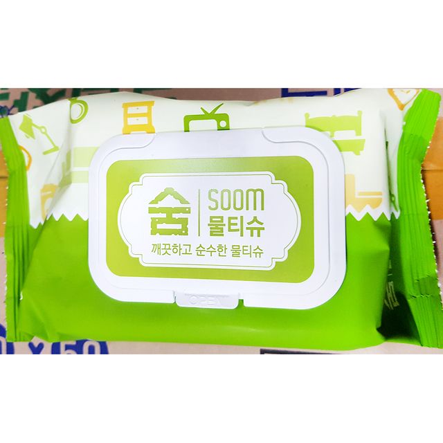 숨물티슈(광진삼업 100매) 물수건 물티슈 숨 물티슈