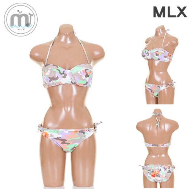 MLX 여자 비치 웨어룩 밀리터리 비키니 수영복 DM_138