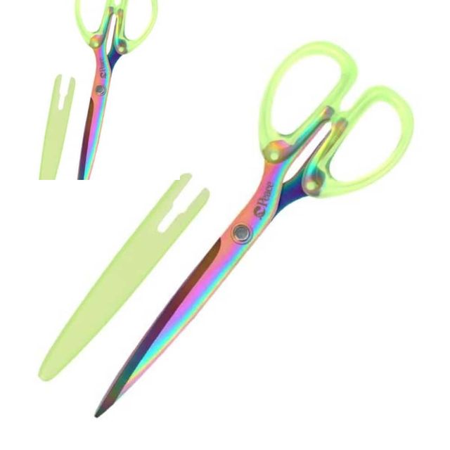 피스코리아 컬러 티타늄가위 63mm B X182mm L X8mm H 문구용가위 재단가위 공예가위 테이프가위