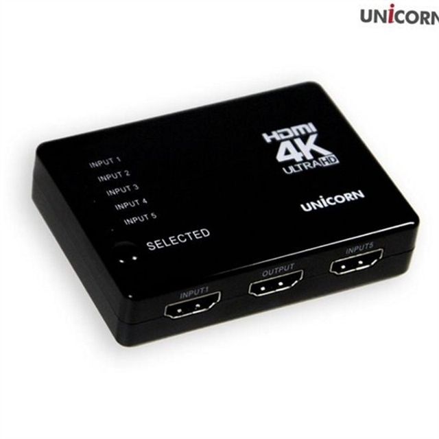 고해상도 5 포트 hdmi 분배기 멀티 4k hdmi 셀렉터 스위치