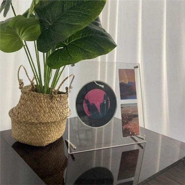 cd 포토 카드 수납 CD1+포카2 앨범 포카 거치대 디스플레이 투명 보관함 케이스 수집품 수납장 컬렉션