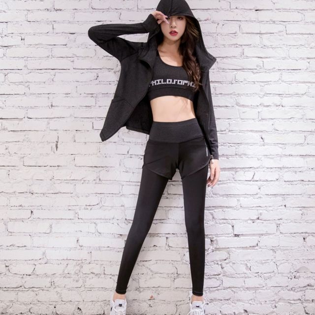 여성 밴딩 반바지 레깅스 일체형 투인원 팬츠 3컬러