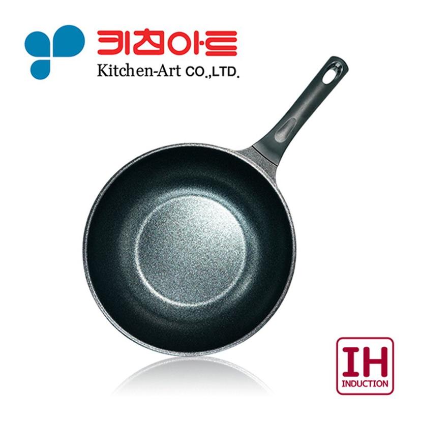 키친아트 꼬뜨실버 인덕션 궁중팬 28cm 웍팬 볶음팬