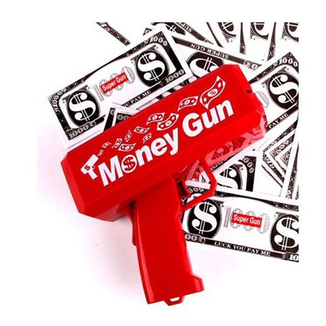 머니건 지폐발사 파티용품 장난감 1개