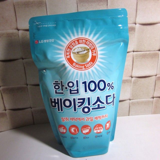 한입 100% 베이킹소다 리필 1kg - 주방 세정제