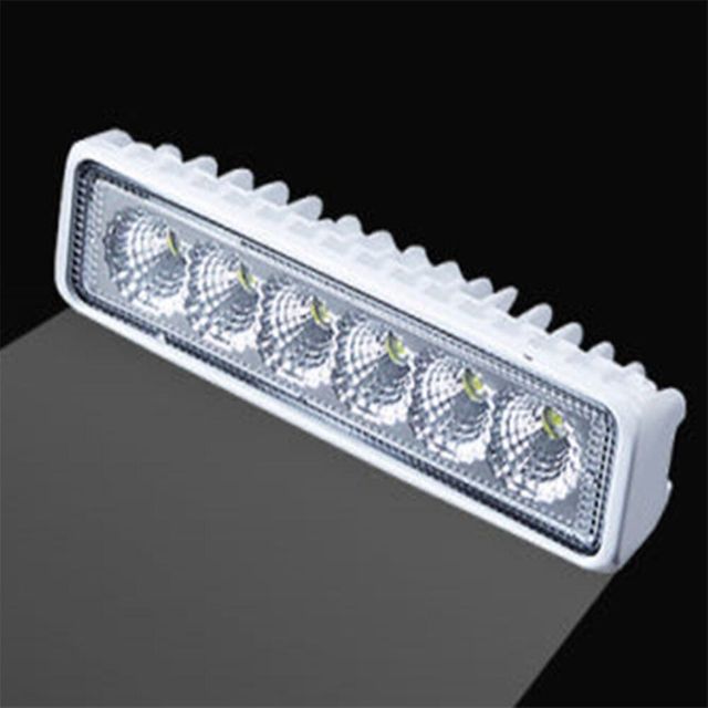 써치라이트 슬림형확산형 화이트 DC 18W 150x38x40mm 지게차작업등 DC작업등 트랙터작업등