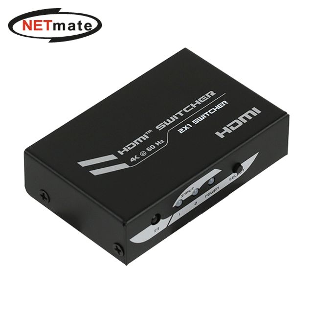 NM-PTS02 4K 60Hz HDMI 2.0 2/1 선택기 리모컨 포함 - 멀티 디바이스 스위칭