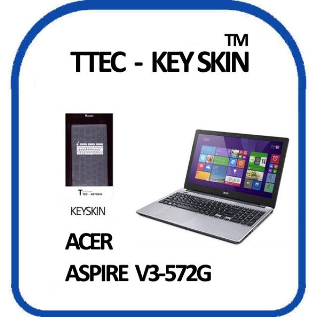Acer Aspire V3-572G 전용 키스킨 - 내구성 좋은 실리콘 키보드 보호필름
