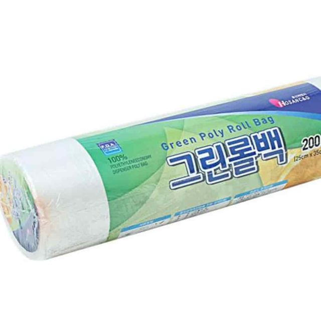 롤백 25x35 200매 주방비닐 비닐봉투 위생비닐 투명롤비닐