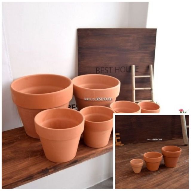 표준형 토분 18cm 원형 화분, 베란다 식물 화분