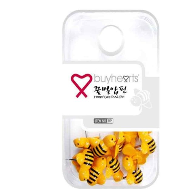 압핀 꿀벌 인테리어핀 사무실비품 고정핀 오피스사무용품