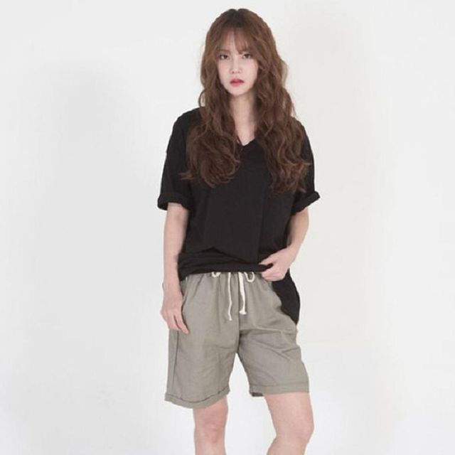 5부 마반바지 린넨바지 여성 쾌적한