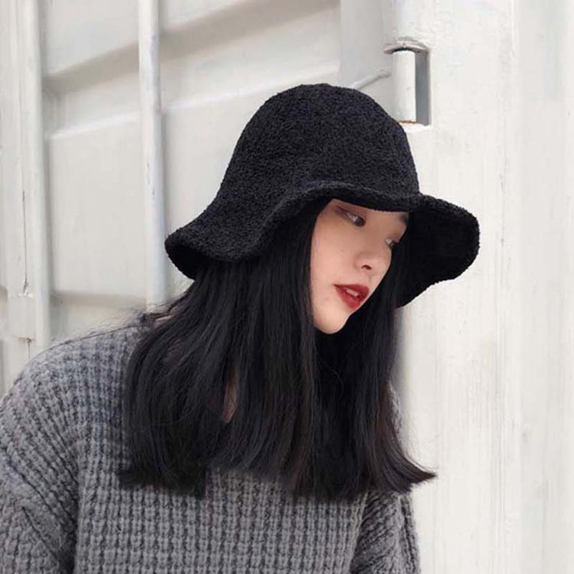 여성 가을 모자 오버사이즈 코튼 노와이어 사파리햇