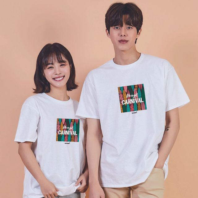 키밍 맨투맨 후드티 카니발 여성오버핏 커플옷