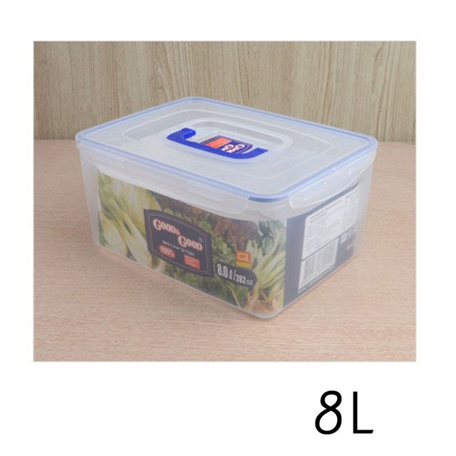 플라스틱 다용도 핸디락 김치통 8L 대용량 밀폐용기