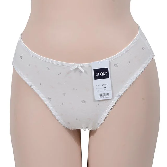 글로리 여자 별 내츄럴 면 주니어 삼각팬티 심리스 편안한 착용