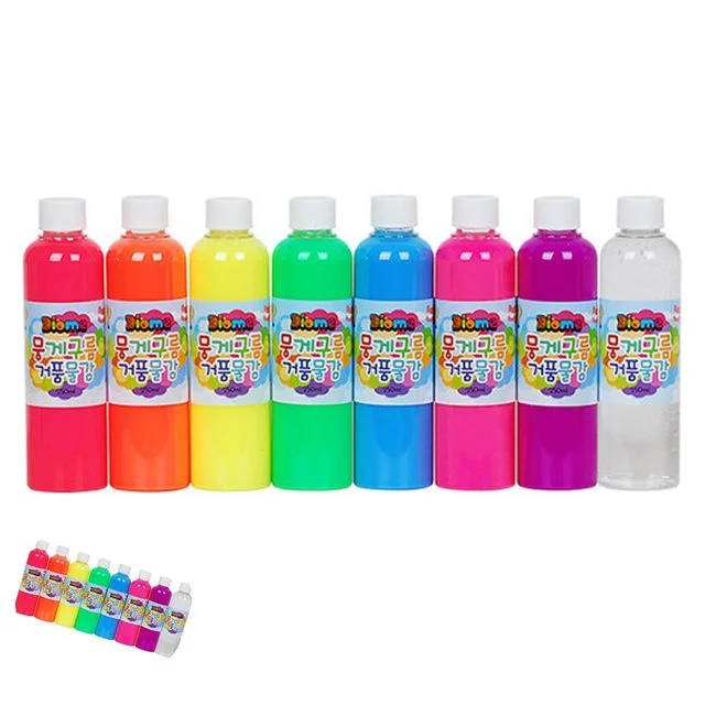 그림교구 아동미술재료 미술놀이 뭉게구름 거품물감 리필 250ml 8색 세트