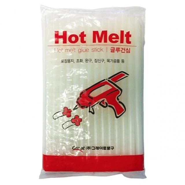 그레이트 핫멜트글루건심 대봉 500g - 산업용 접착제 스틱