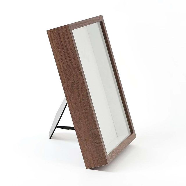 관액자 입체 8x10 다크우드 3D 디자인 탁상용 액자