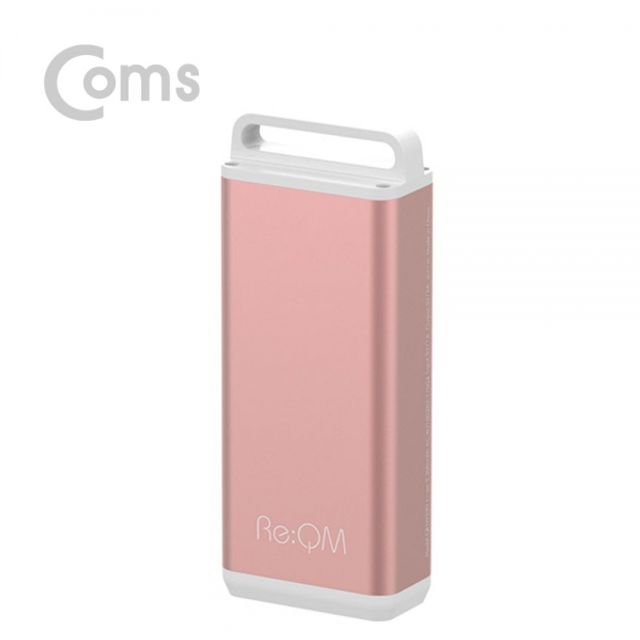 Coms 리큐엠 손난로 5200mAh 보조배터리 QHW520 로즈골드