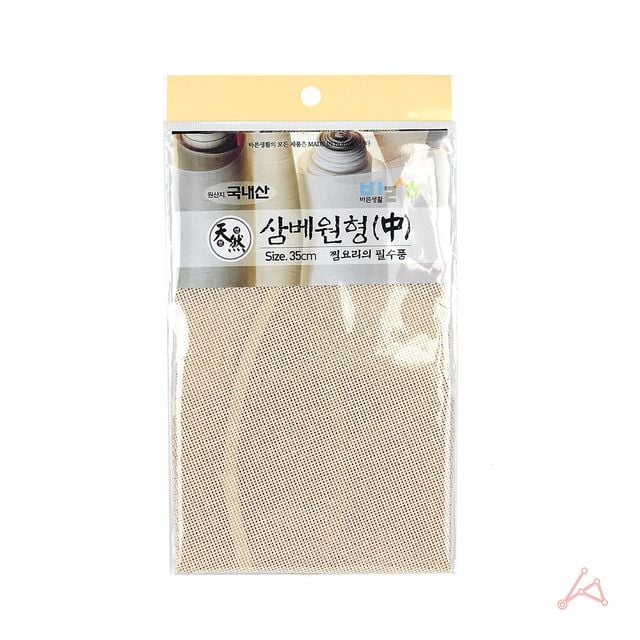 떡 만두 생선 찜요리용 삼베 원형 찜시트 소 35cm