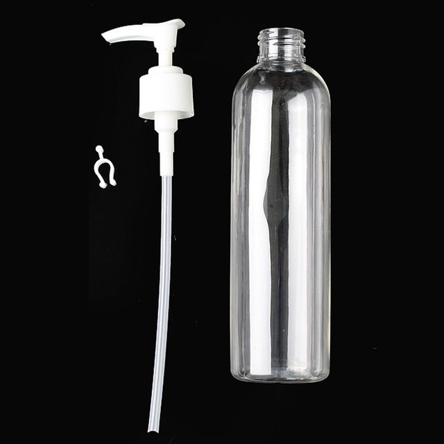 250ml 투명 펌프형 화장품용기 리필 가능한 펌프 용기