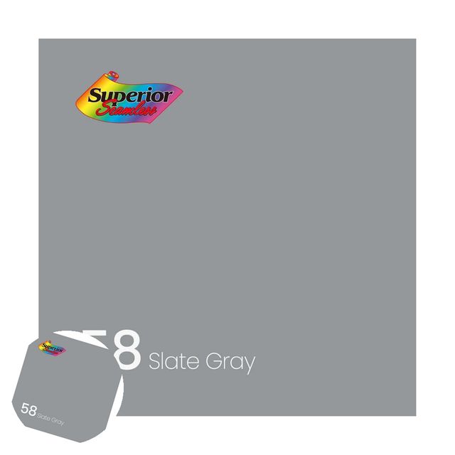 촬영배경지 크로마키배경천 촬영 스튜디오 배경지 2.7 x 11m 58 Slate Grey