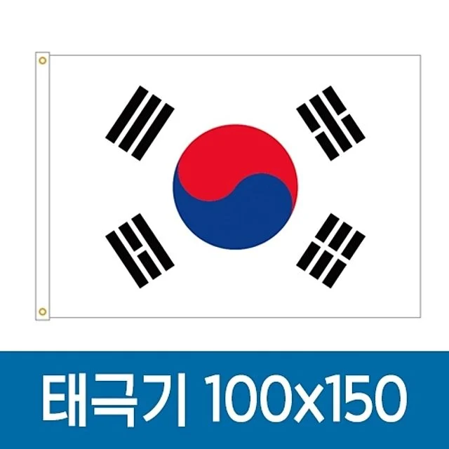 완창국기사 태극기 국기 100X150 대형 사이즈 - 코니공공