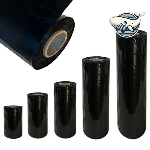 블랙 포장 비닐 롤 50mm 튜브형 포장재
