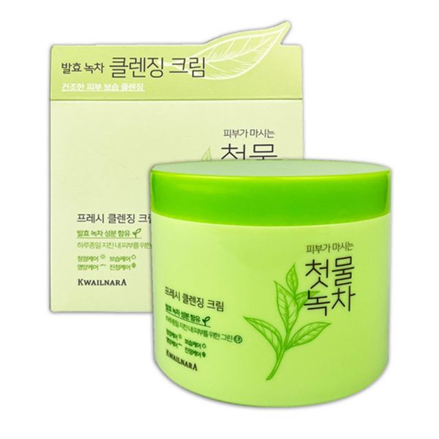 IS-SA 첫물녹차 프레시 클렌징 크림 300g - 녹차 추출물로 촉촉하고 깨끗한 딥클렌징