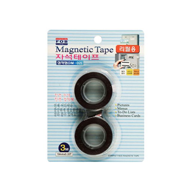 포비 자석테이프 리필 DM-02 19mm x 3m 2개입