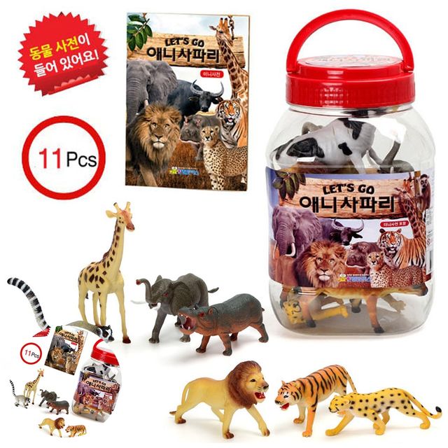 동물 놀이 세트, 어린이 동물 학습 완구 사파리