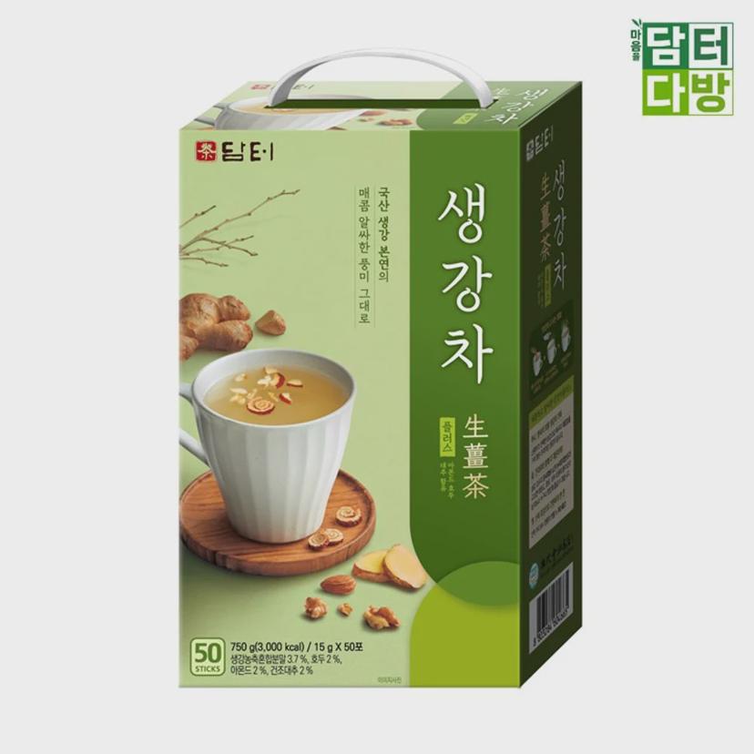 담터 생강차 50스틱 - 따뜻한 전통차 건강차 세트
