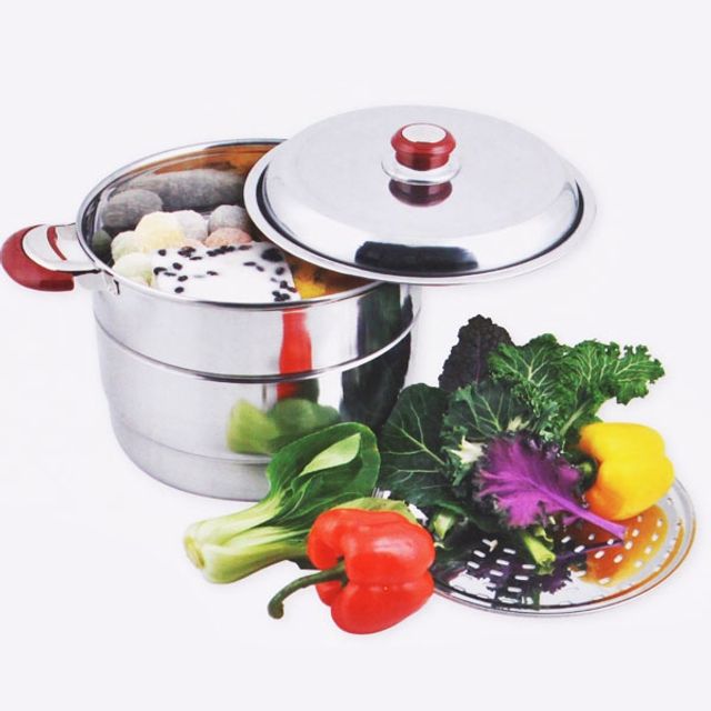 다용도 2단 찜곰솥 24cm