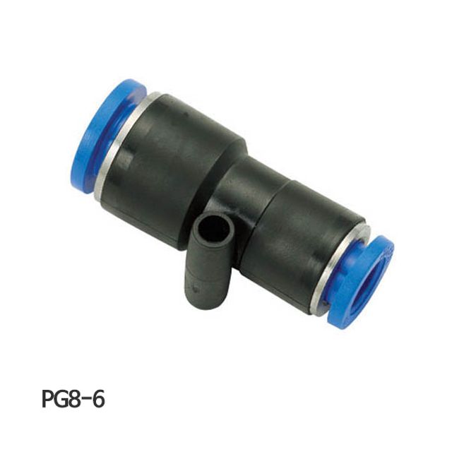 에어 원터치 피팅 PG8-6 10개입 - 8mm 6mm 이경 유니온