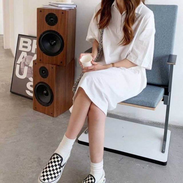 신학기 셔츠형 원피스 패션 여름 카라 캐주얼 여행룩