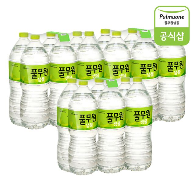 풀무원샘물 2L 18병 생수, 소가구용 적정량 포장