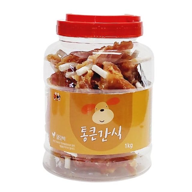 강아지 건조 간식 사사미 닭갈비 1kg - 대용량 애견 간식