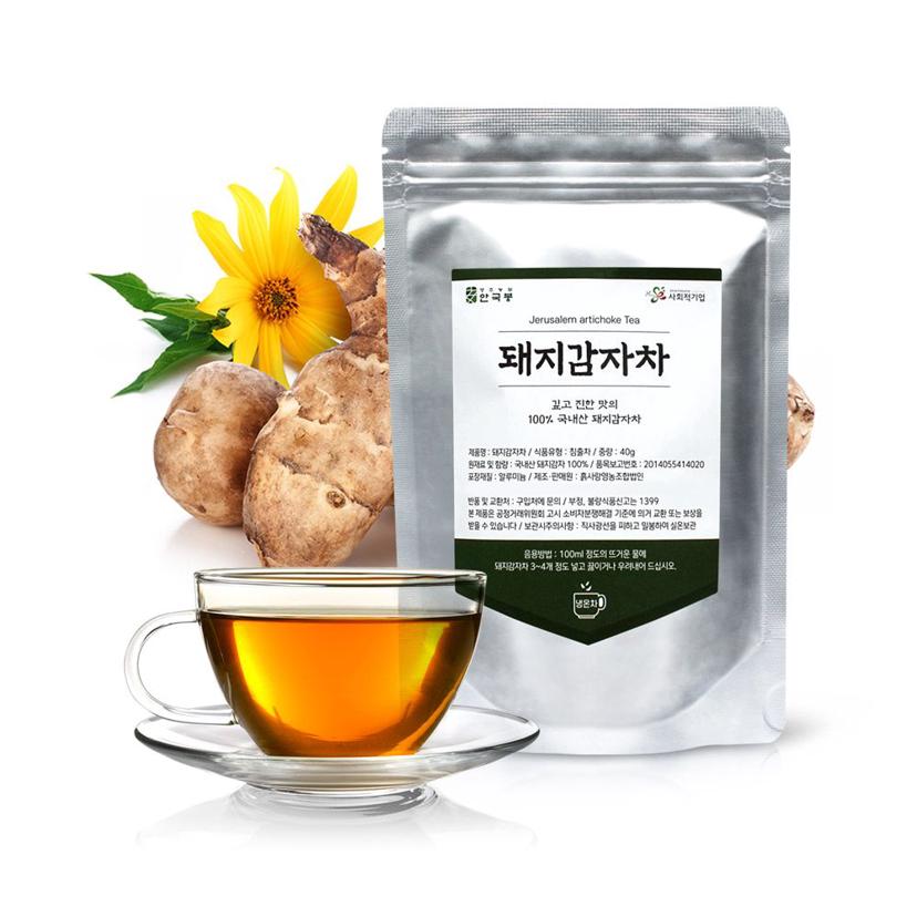 몸에 좋은 돼지감자차 파우치 40g 건강 허브차