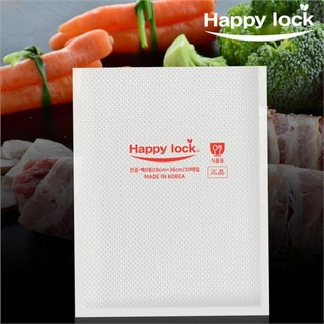진공포장 비닐 20x28중20매 진공포장 봉투 밀봉 진공 필름 진공포장지 레인지 파우치 주머니 식재료 음식물
