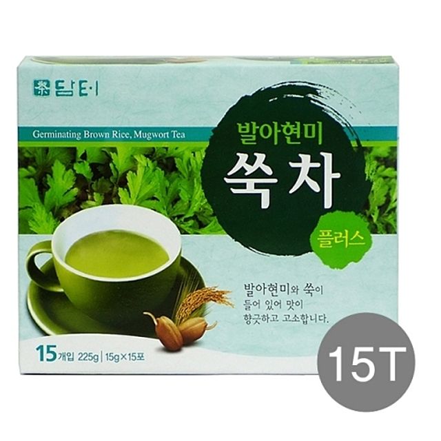 담터 발아현미 쑥차 플러스 15T 건강차 티백