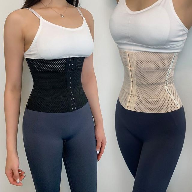 라인 뱃살 속옷 더블 허리 보정 밴드 복대 압박 코르셋