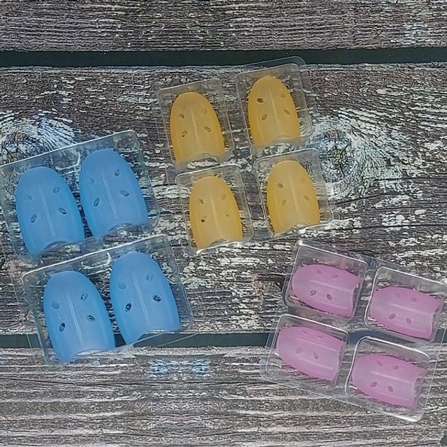 마찰력 높은 손가락 고무 골무 8개입 - 실리콘 사무 골무