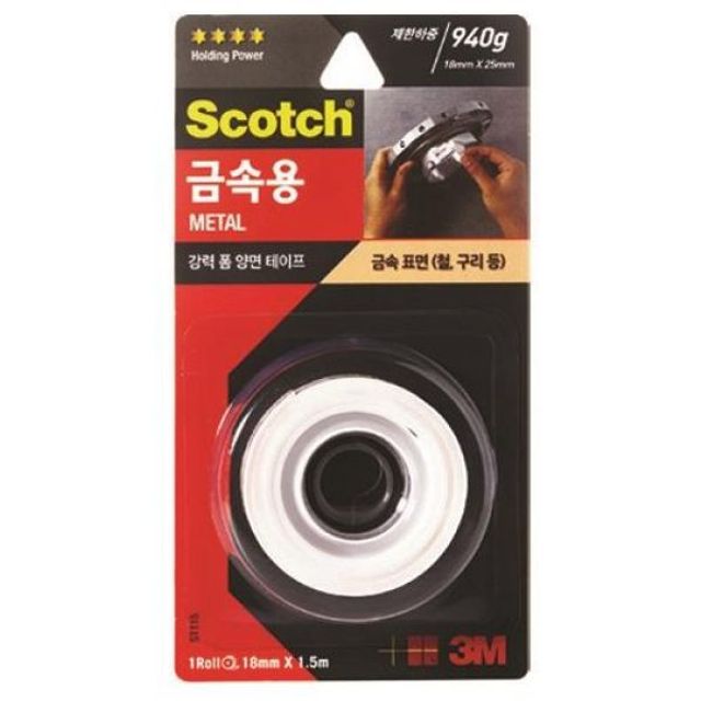 3M 스카치 강력 금속용 폼 양면테이프 ST115