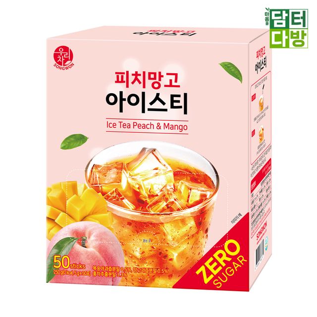 송원 피치망고 아이스티 제로슈가 50스틱